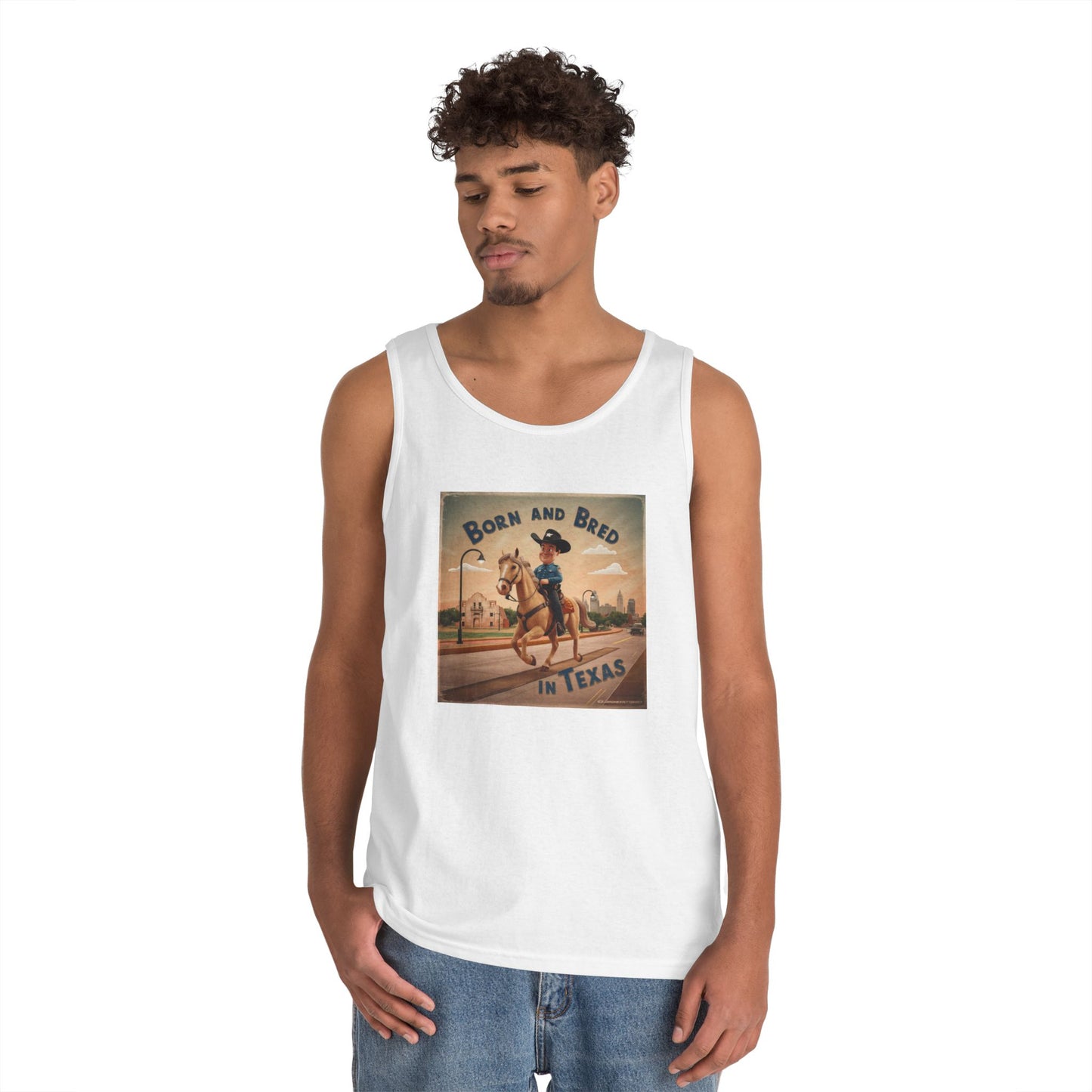 Tank Top - BORN AND BRED TEXAS Design
