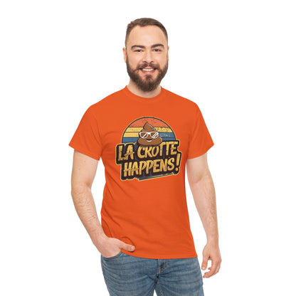 Cajun French Tee - Crap Happens Unisex Cotton T-Shirt