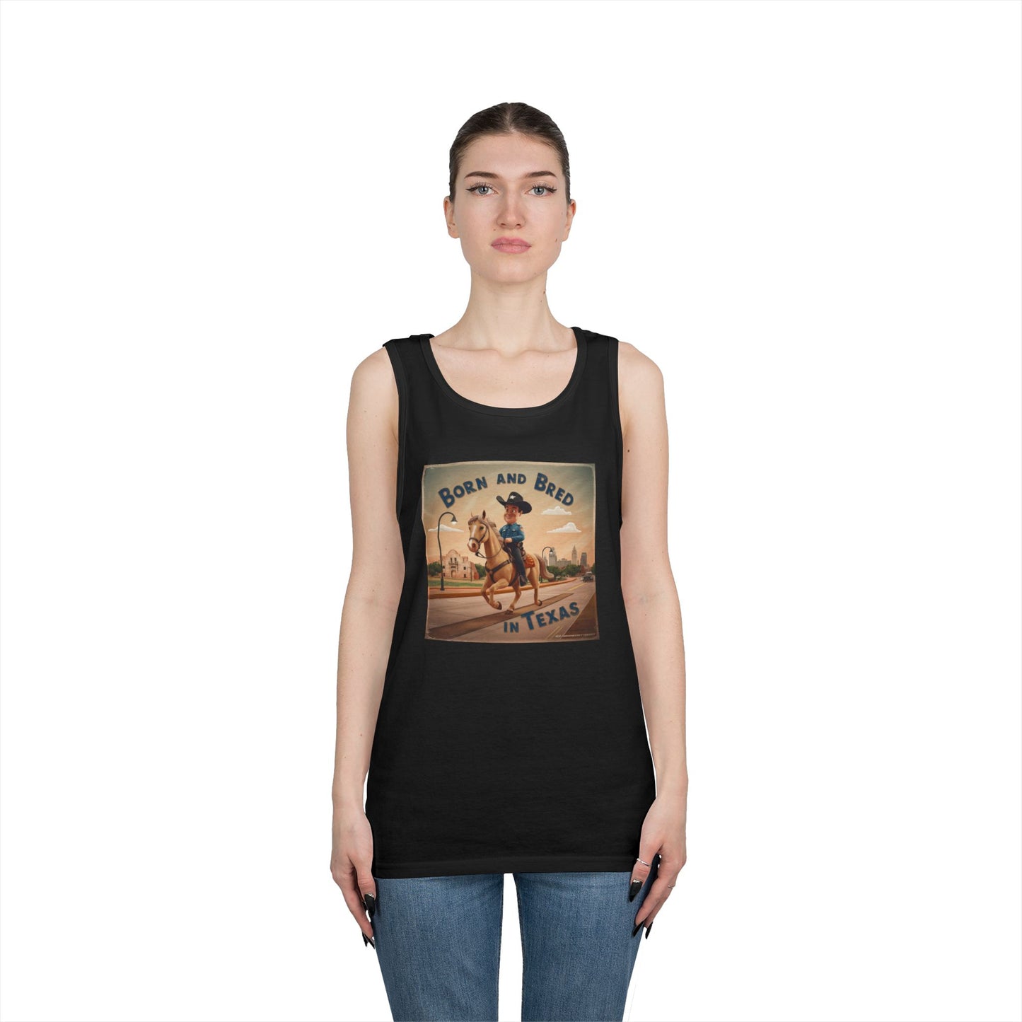 Tank Top - BORN AND BRED TEXAS Design