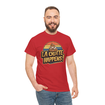 Cajun French Tee - Crap Happens Unisex Cotton T-Shirt