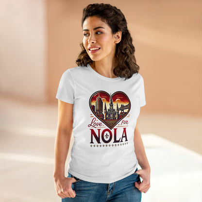 Love for Nola Women's Midweight Cotton Tee