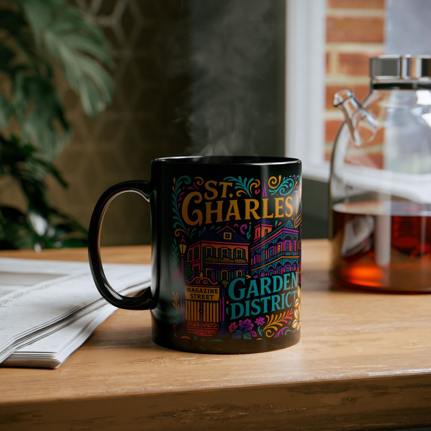 Garden District -  New Orleans Neon Neighborhoods Coffee Mug Collection