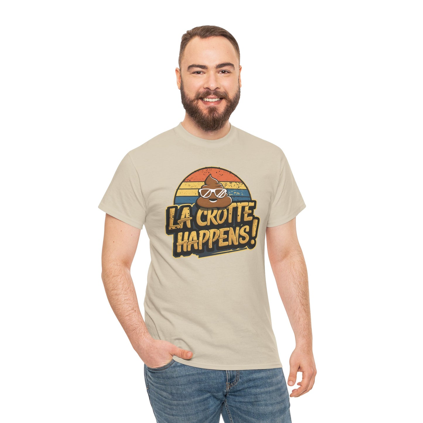 Cajun French Tee - Crap Happens Unisex Cotton T-Shirt