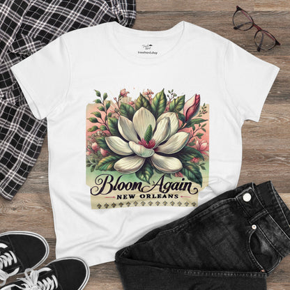 Bloom Again New Orleans Women's Midweight Cotton Tee