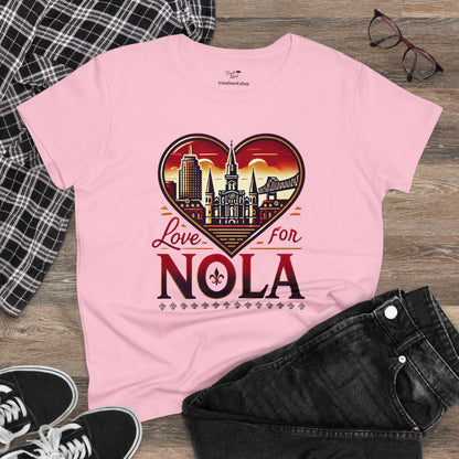 Love for Nola Women's Midweight Cotton Tee