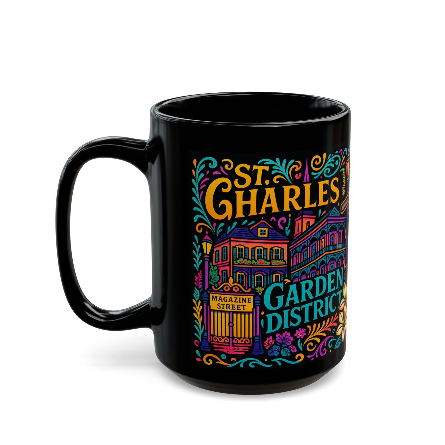 Garden District -  New Orleans Neon Neighborhoods Coffee Mug Collection