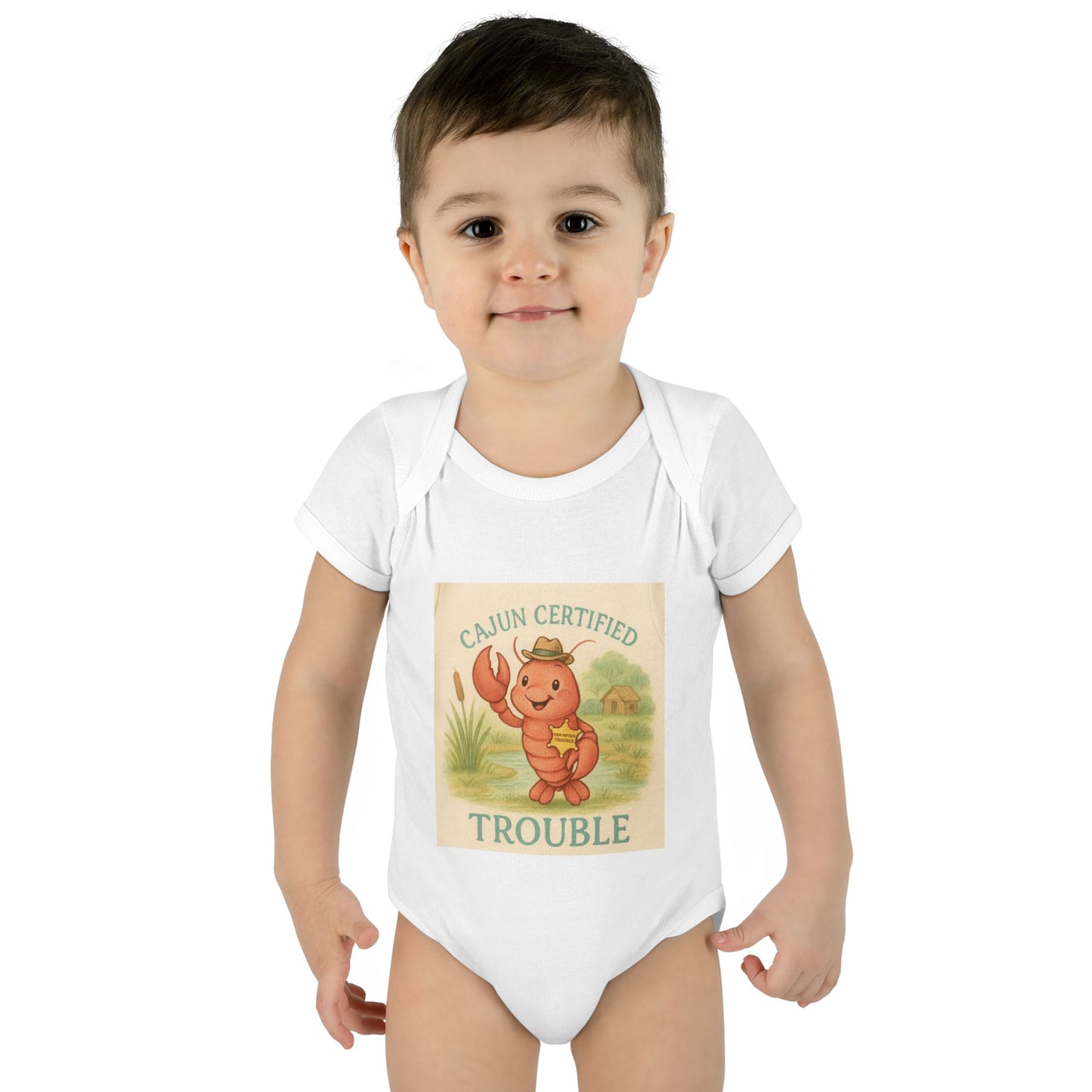 Cajun Certified Baby Bodysuit, Cute Infant Outfit, Baby Shower Gift, Infant Fashion, Adorable Baby Apparel