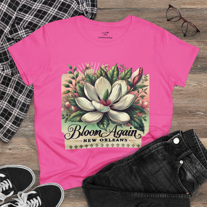 Bloom Again New Orleans Women's Midweight Cotton Tee