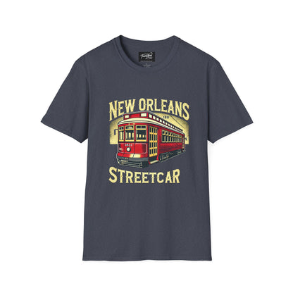 New Orleans Streetcar Graphic T-Shirt - Unisex Softstyle Tee