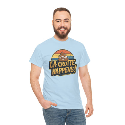Cajun French Tee - Crap Happens Unisex Cotton T-Shirt