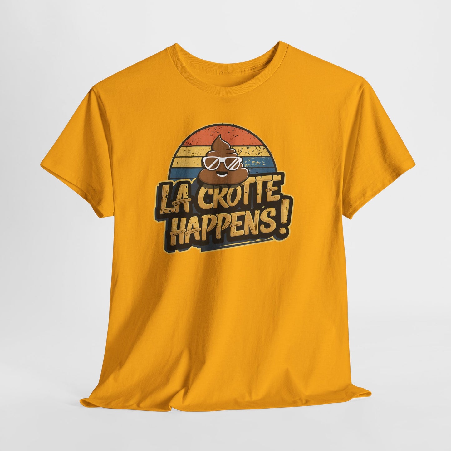 Cajun French Tee - Crap Happens Unisex Cotton T-Shirt