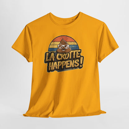 Cajun French Tee - Crap Happens Unisex Cotton T-Shirt