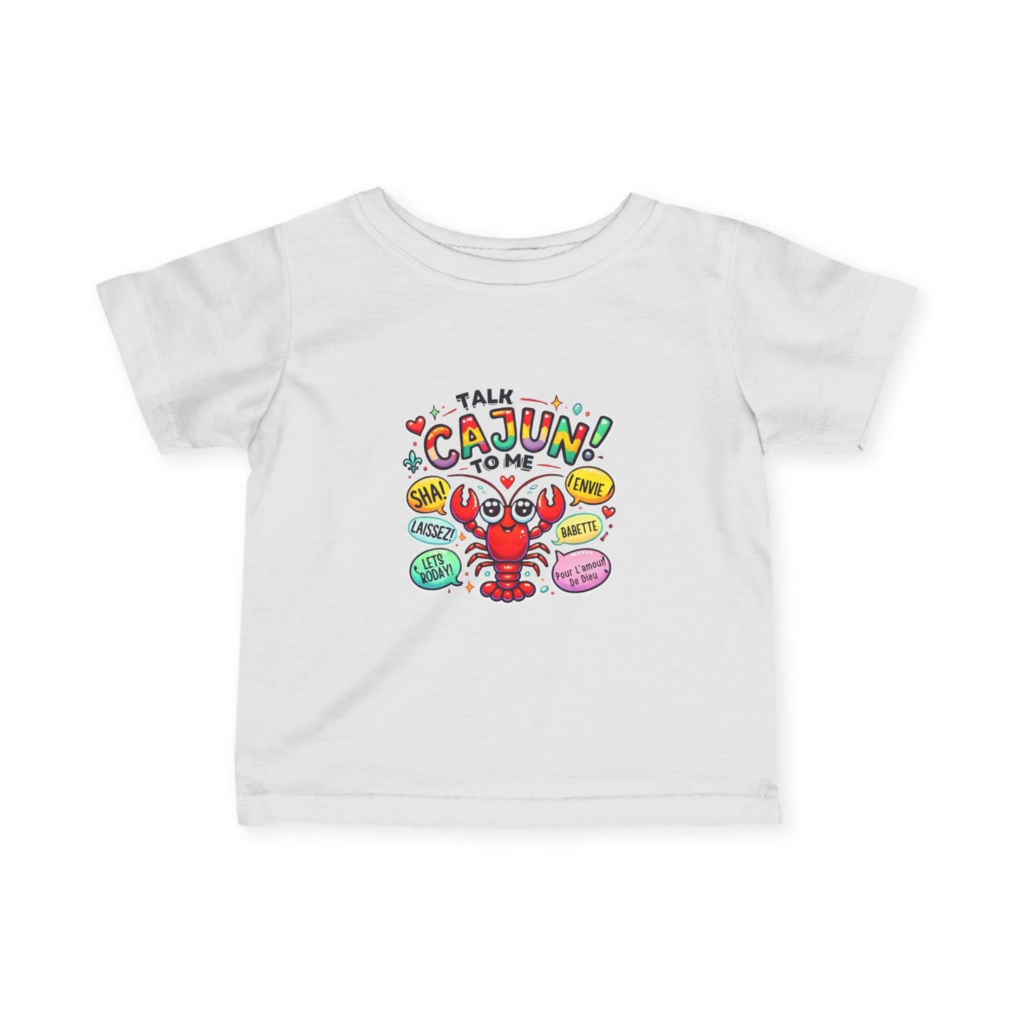 Cajun Crawfish Infant Tee, Cute Baby T-Shirt, Toddler Gift, New Orleans Theme Shirt, Cajun Humor Apparel, Baby Shower Gift, Fun Kids Clothing