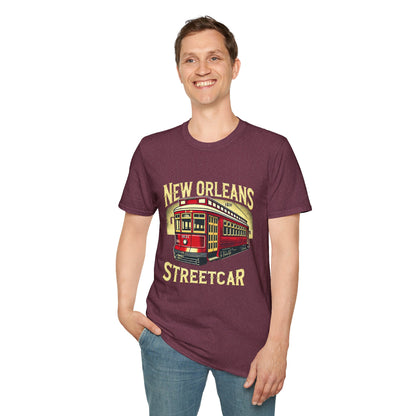 New Orleans Streetcar Graphic T-Shirt - Unisex Softstyle Tee