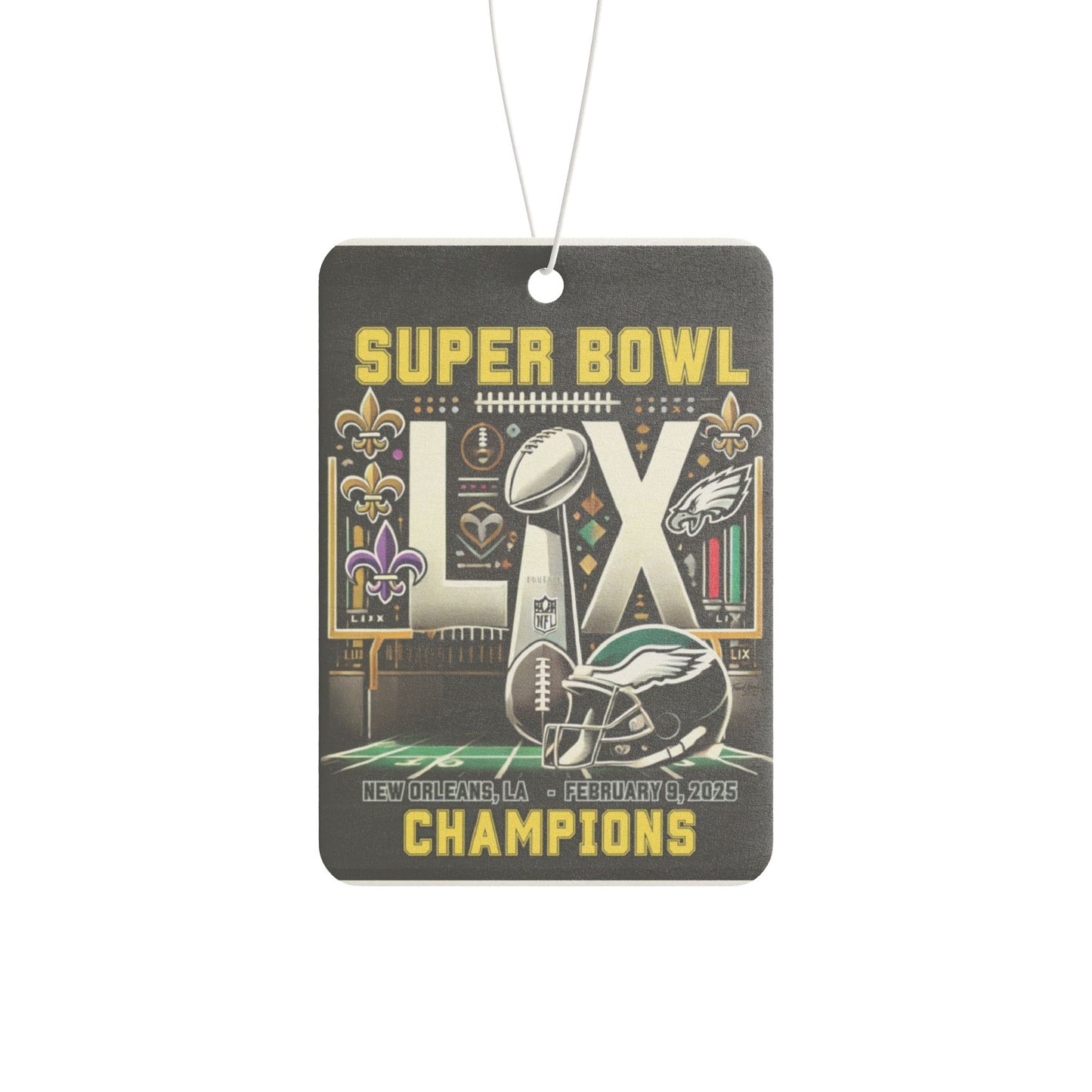 Car Air Freshener - Philadelphia Eagles Super Bowl LIX Champions Celebration