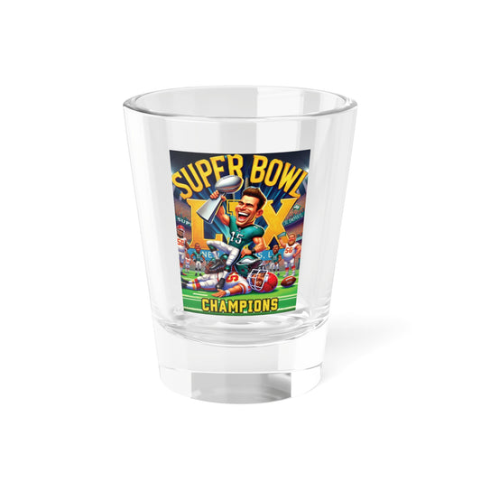 Super Bowl LIX Champion Eagles Shot Glass – 1.5oz Collector's Drinkware for Game Day Celebrations 1 of 4