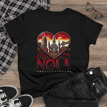 Love for Nola Women's Midweight Cotton Tee