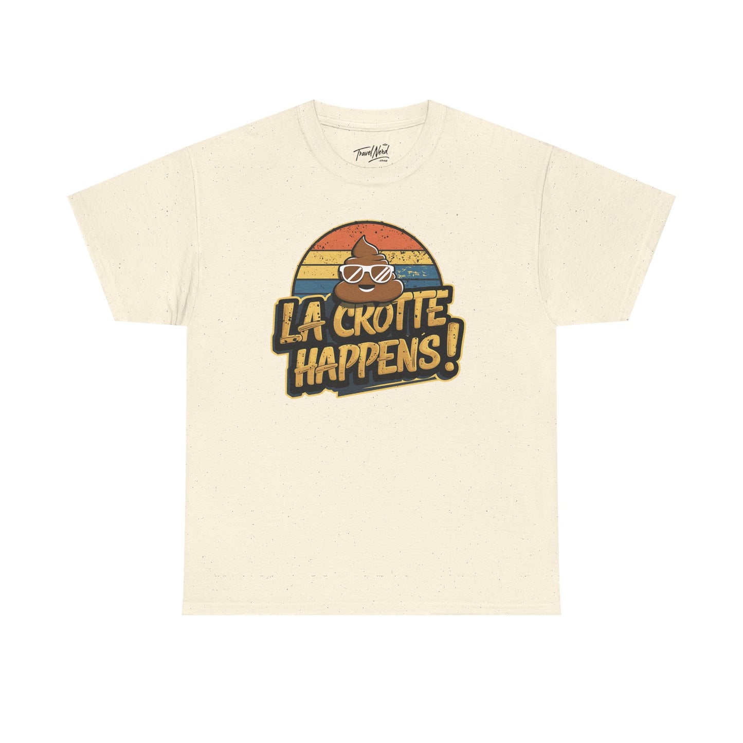 Cajun French Tee - Crap Happens Unisex Cotton T-Shirt