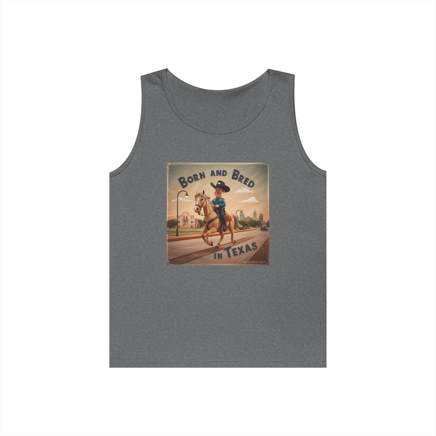 Tank Top - BORN AND BRED TEXAS Design