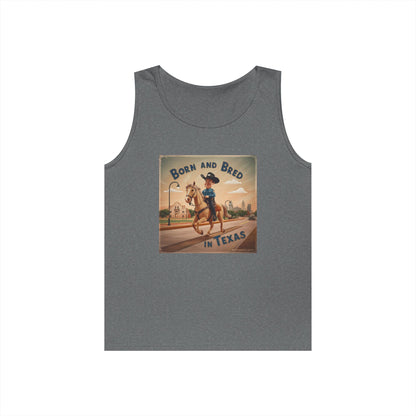 Tank Top - BORN AND BRED TEXAS Design