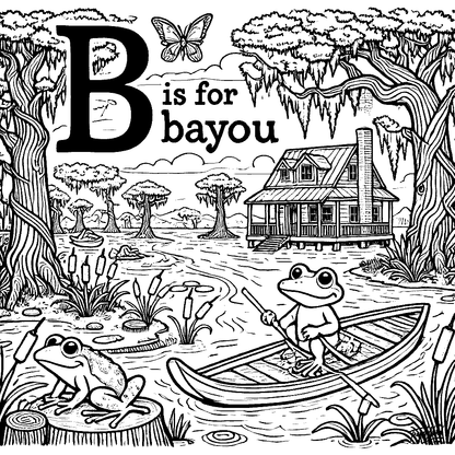 Color Me Cajun: An ABC Journey into Cajun Culture Volume 2: Everyday Cajun Things: A Cultural Coloring Book for Kids & Families